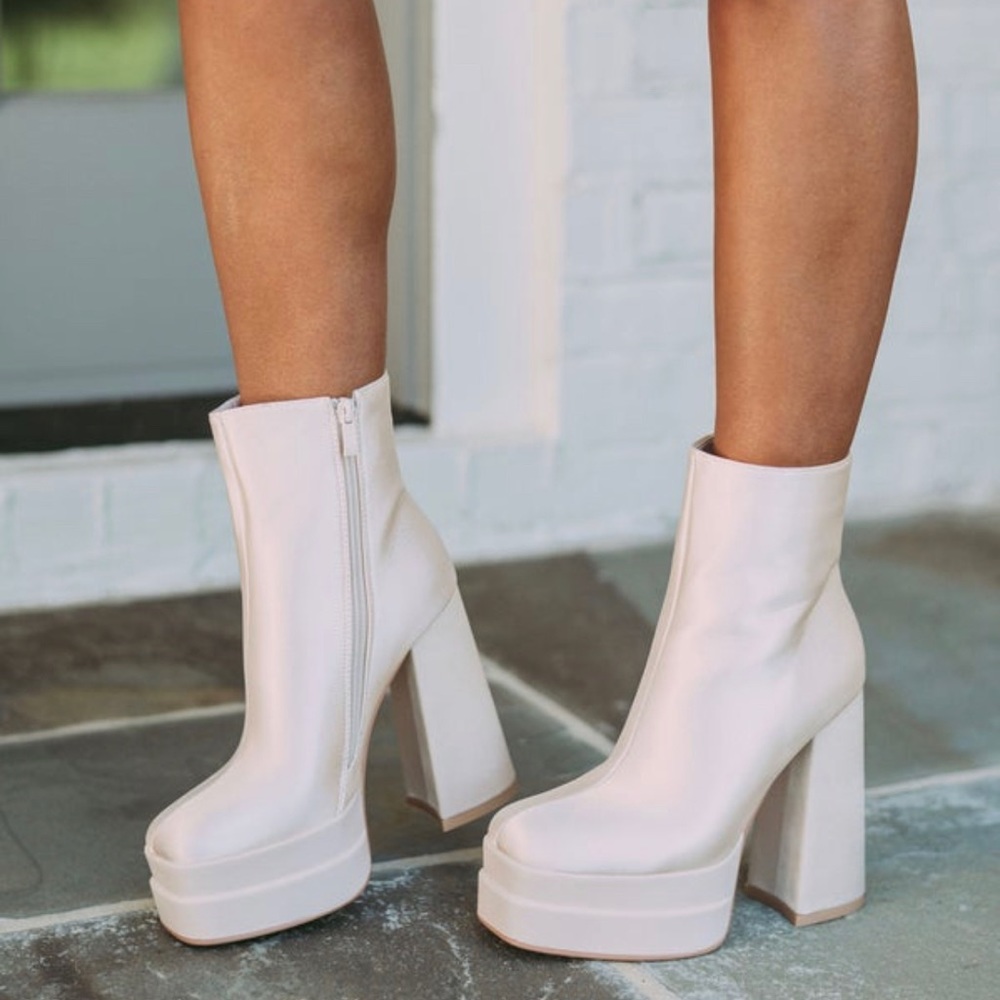 These Three Boutique chunky boots